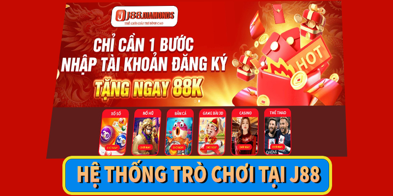 Hệ thống trò chơi tại J88